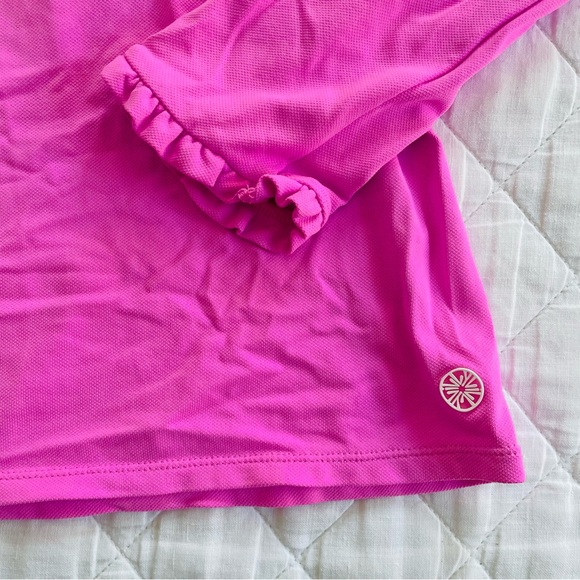Lilly Pulitzer Women’s Pink Long Sleeve UPF+ Luxletic Hutton Polo - Picture 7 of 10